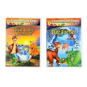 Universal The Land Before Time DVD Lot 2 The Big Freeze Great Valley Adventure